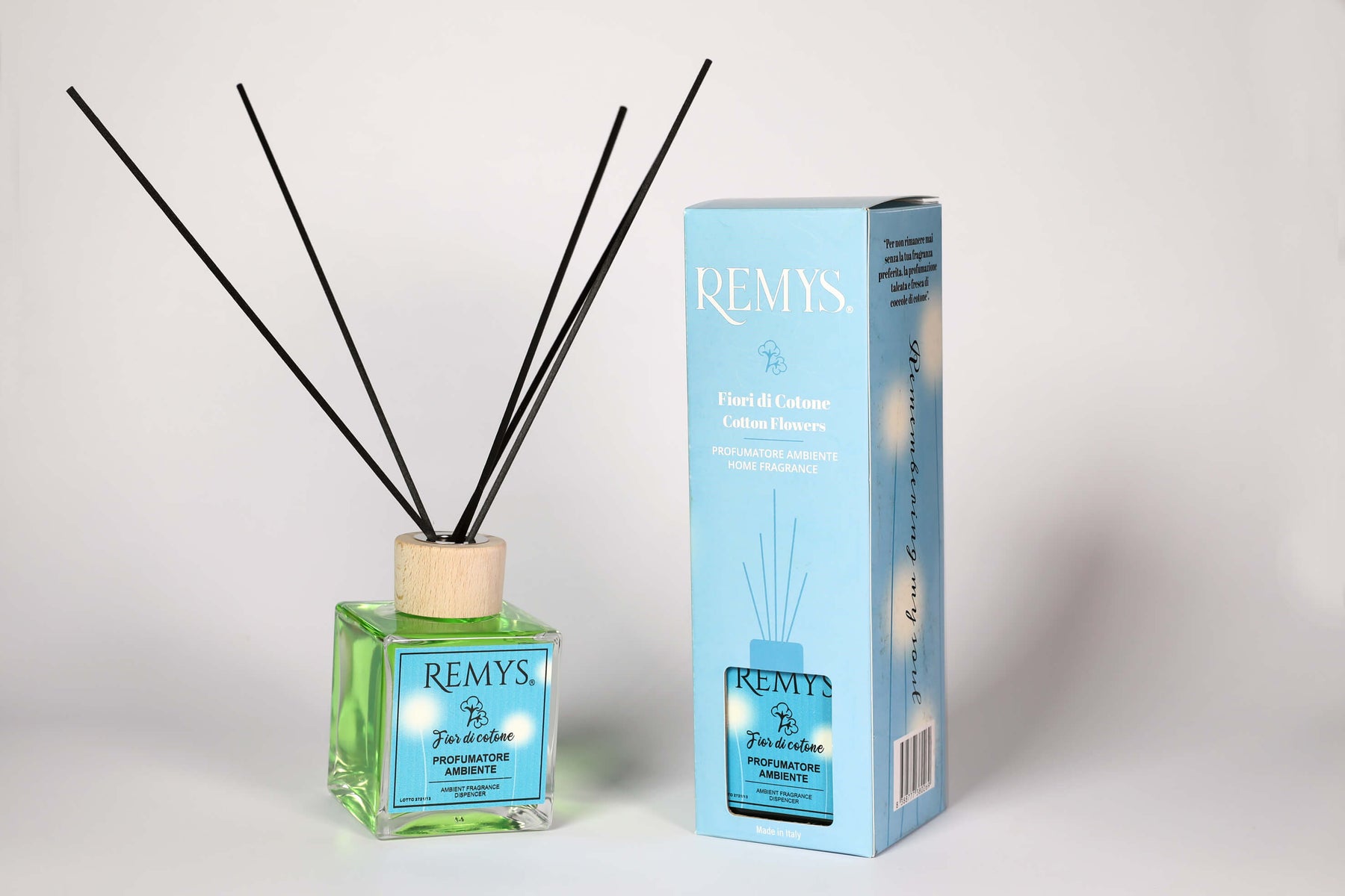 profumatore a bastoncini Fior di Cotone con confezione 250ml