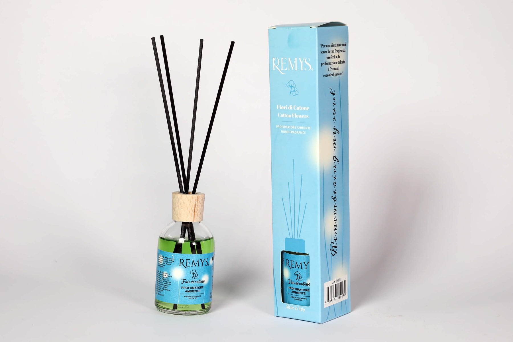 profumatore a bastoncini Fior di Cotone con confezione 100ml