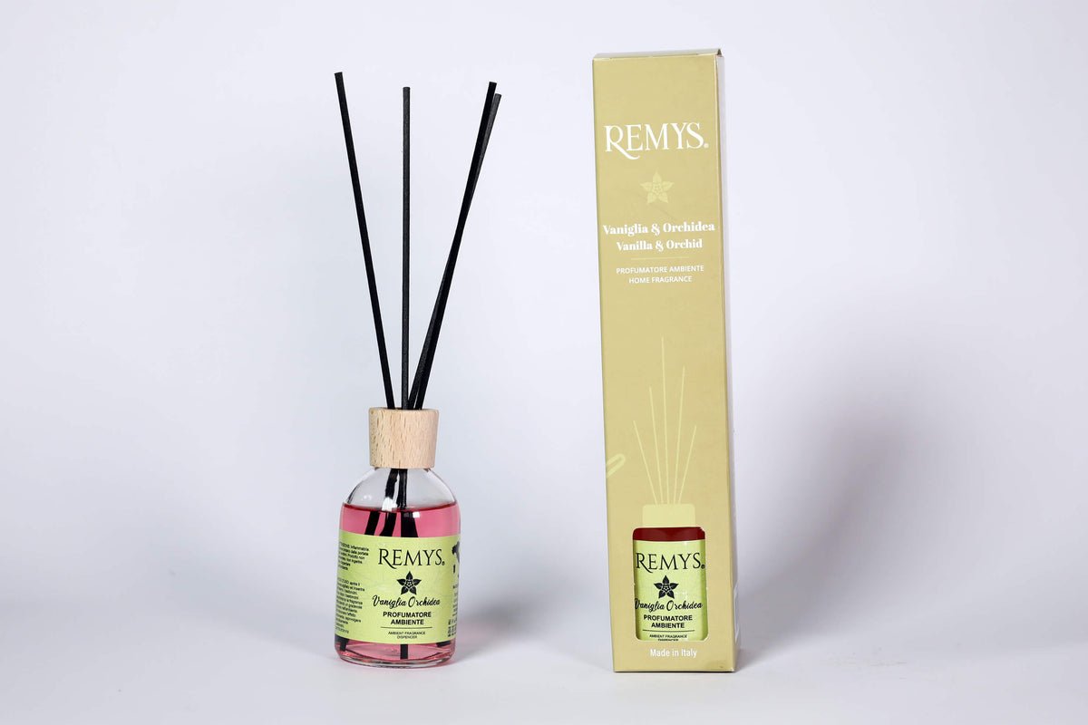 Profumatore con midollini vaniglia e orchidea 100ml
