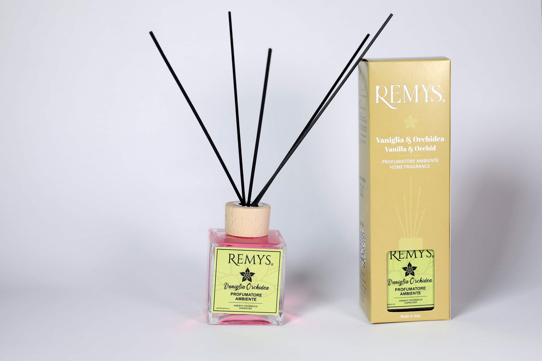 Profumatore con bastoncini vaniglia e orchidea 250ml